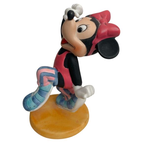 Vintage Disney Minnie Mickey Mouse Jogging Workout Aerobics Ceramic Figurines - Picture 7 of 13